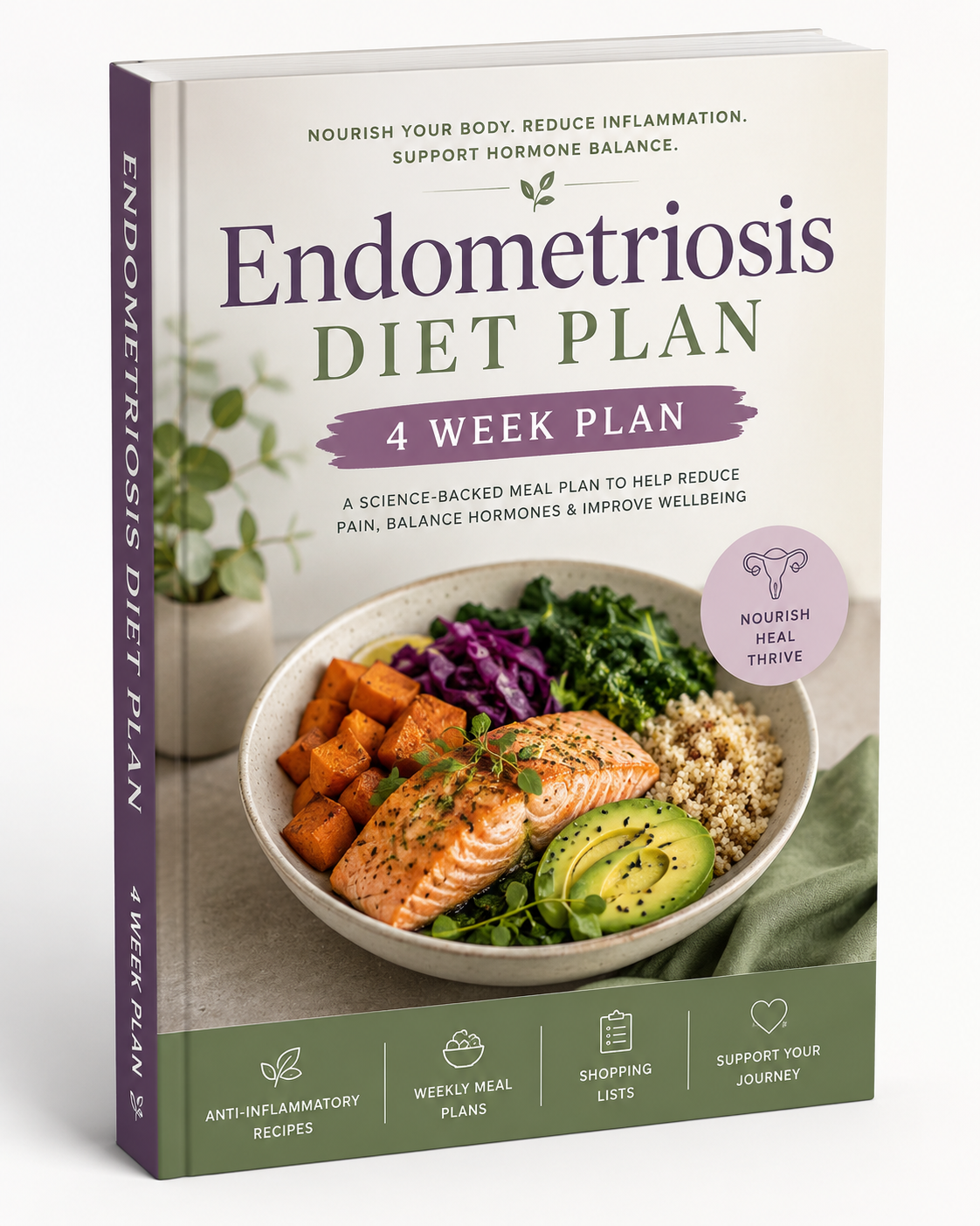 The 4-Week Endometriosis Diet Plan PDF guide cover
